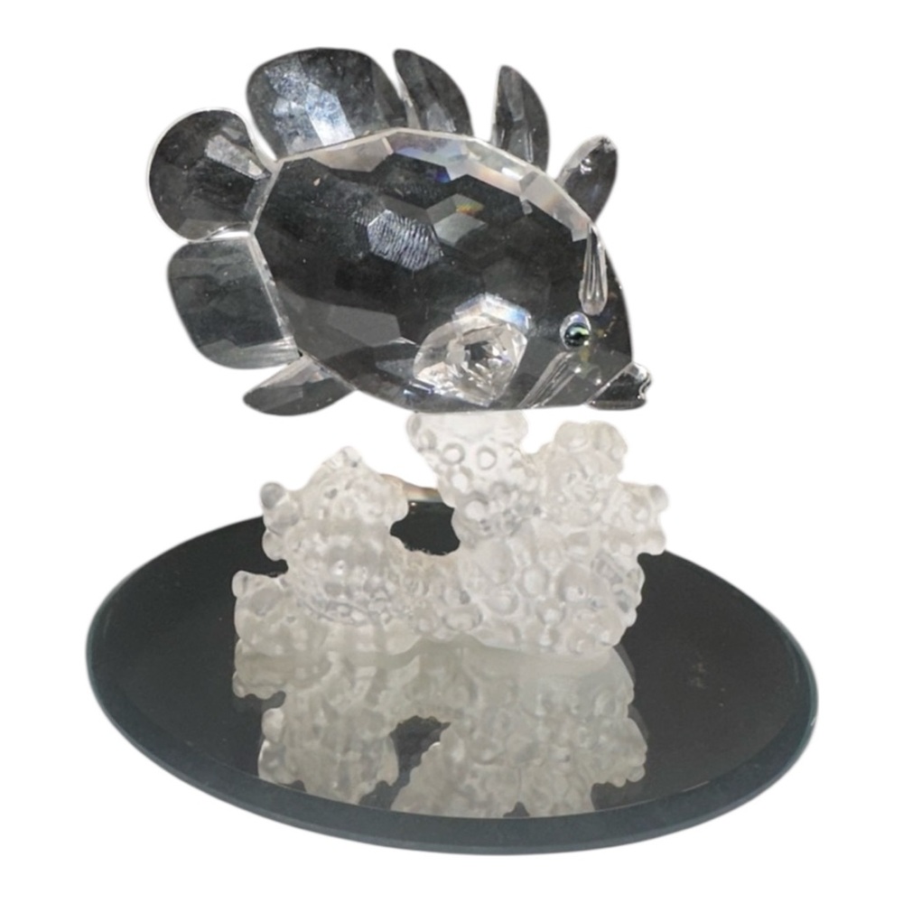 Swarovski Crystal Butterfly Fish on Frosted Coral Base “South Sea” Collection